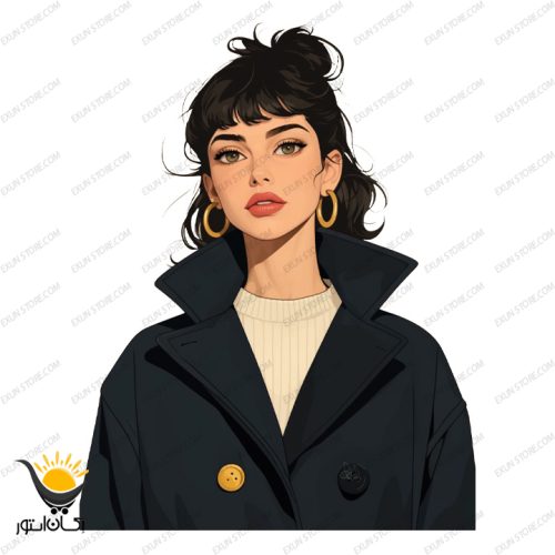برچسب موتور سیکلت طرح Girl کد bm001 - Image 2
