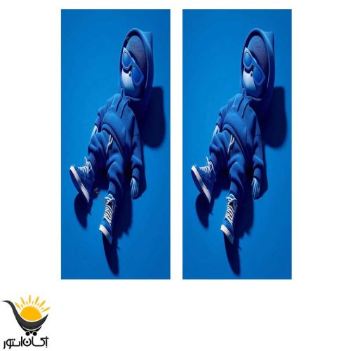 برچسب ستون خودرو طرح کارتونی - Image 2
