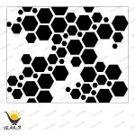 برچسب بدنه خودرو طرح لانه زنبوری