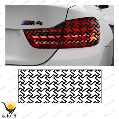 برچسب چراغ خودرو طرح چرخان بسته دوعددی - Image 2