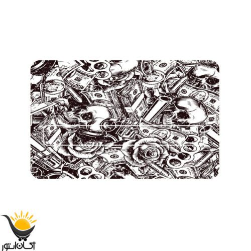 استیکر کارت اکلیلی طرح اسکلت کد SK011