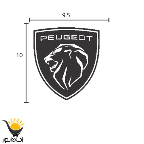 برچسب خودرو طرحPEGUET کد SC216