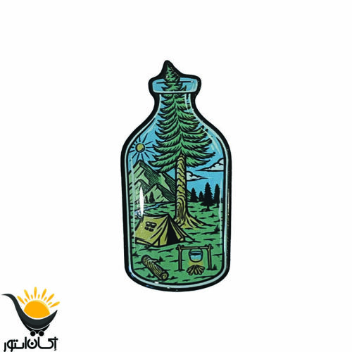 برچسب بدنه خودرو اکسان استور مدل ژله ای camping کد 248sj