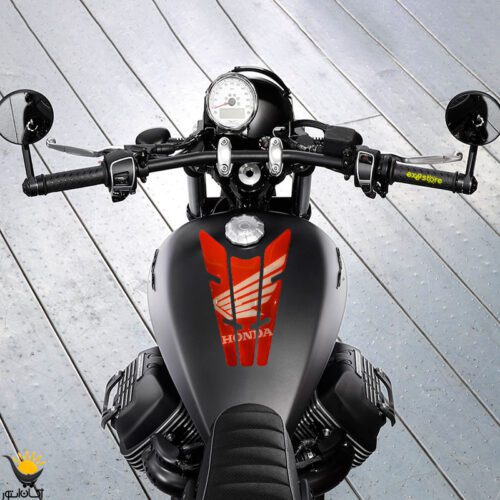برچسب باک متورسیکلت ژله ای honda کدmj014