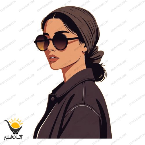 برچسب موتور سیکلت طرح Girl کد bm002 - Image 2