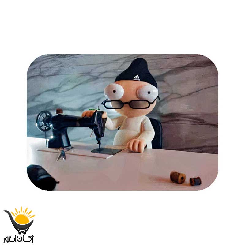 برچسب درب باک خودرو طرح پیرمرد زحمت کش مناسب برای پژو پارس
