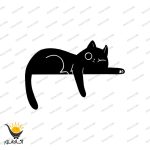 برچسب موتور سیکلت طرح Cat - Image 2