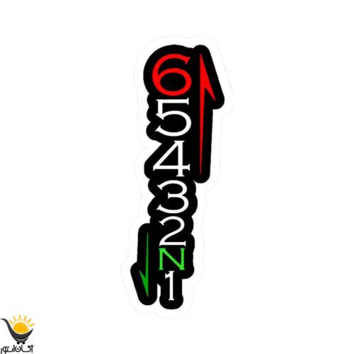 برچسب موتور سیکلت طرح N