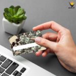 استیکر کارت اکلیلی طرح اسکلت کد SK005