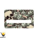 استیکر کارت اکلیلی طرح اسکلت کد SK005