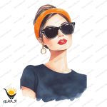 برچسب موتور سیکلت طرح Girl کد bm003 - Image 2
