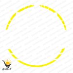 برچسب دور رینگ موتورسیکلت طرح ستاره بسته 16 عددی - Image 2
