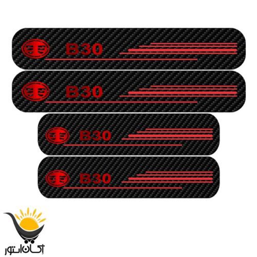برچسب پارکابی خودرو بسترن طرح کربن