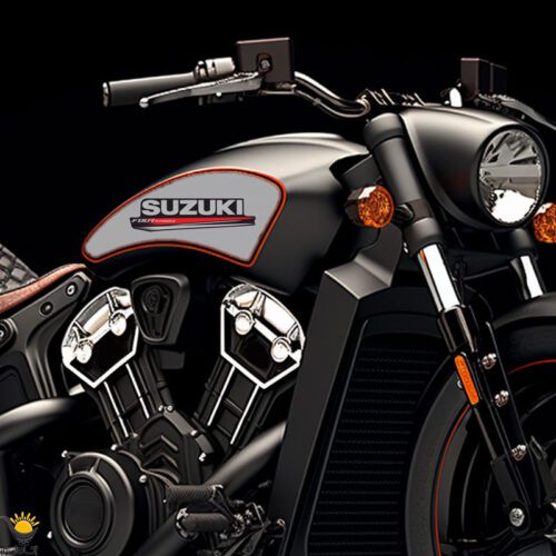 برچسب موتور سیکلت طرح Suzuki