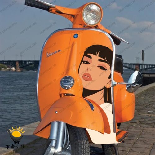 برچسب موتور سیکلت طرح Girl کد bm005 - Image 1