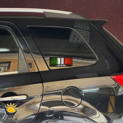 برچسب لچکی خودرو طرح ایتالیا Italy - Image 3