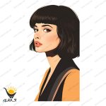 برچسب موتور سیکلت طرح Girl کد bm007 - Image 2