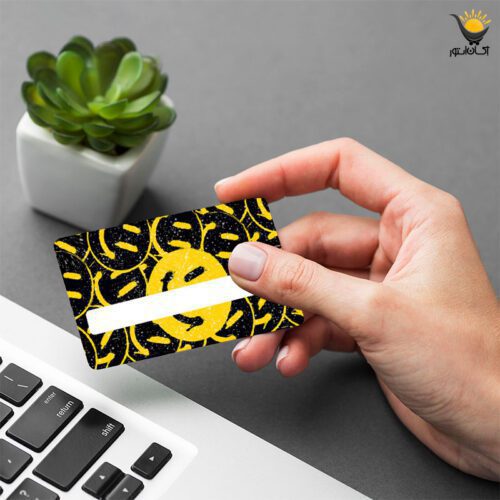 استیکر کارت اکلیلی طرح لبخند کد SK012