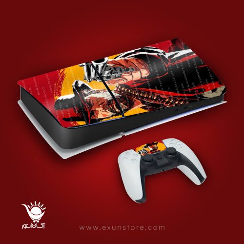 برچسب کنسول بازی پلی استیشن 5 اسلیم مدل RED DEAD - Image 2