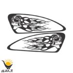 برچسب باک موتورسیکلت طرح اسکلت Skleton