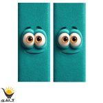 برچسب ستون خودرو طرح چشم - Image 2