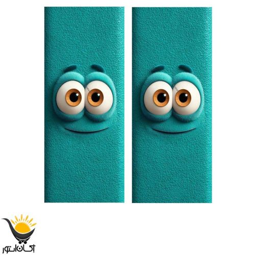 برچسب ستون خودرو طرح چشم - Image 2