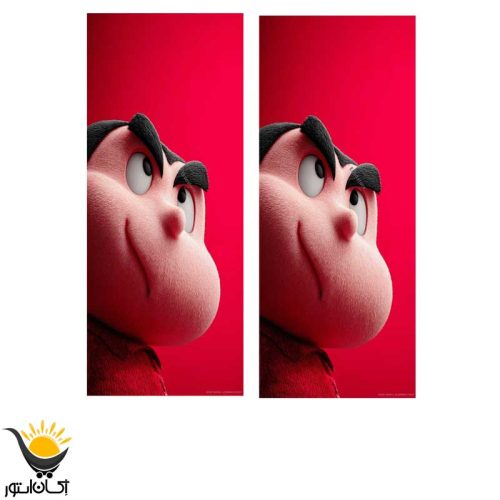 برچسب ستون خودرو طرح کارتونی - Image 2