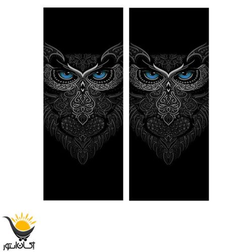 برچسب ستون خودرو طرح جغد - Image 2