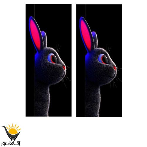 برچسب ستون خودرو طرح خرگوش - Image 2