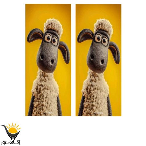 برچسب ستون خودرو طرح بره ناقلا - Image 2