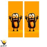 برچسب ستون خودرو طرح کارتونی - Image 2