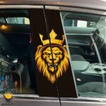برچسب بدنه خودرو طرح کینگ مناسب ستون